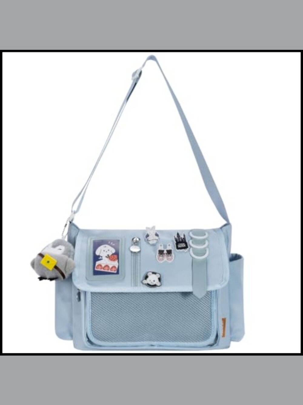 Kawaii Ita Bag Crossbody Satchel Display Window w/ Pins & Plush